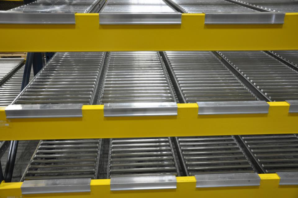 Carton Flow Rack components and storage lanes